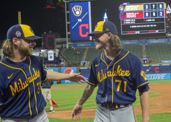 Burnes y Hader consiguen noveno no-hitter de 2021