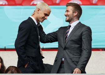 Gris presentación del hijo de Beckham en la USL