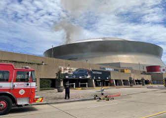 Se incendia el techo del estadio de los Saints