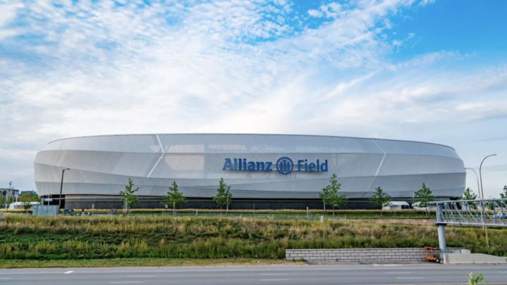 Imagen panorámica del Allianz Field de Minnesota United en la ciudad de Minnesota.
