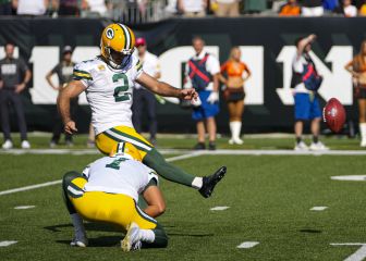 Mason Crosby salva a Aaron Rodgers en Cincinnati