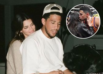 Kendall Jenner besa a Devin Booker en público por primera vez