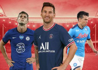 Los países de América con jugadores con más minutos en las ligas top de Europa