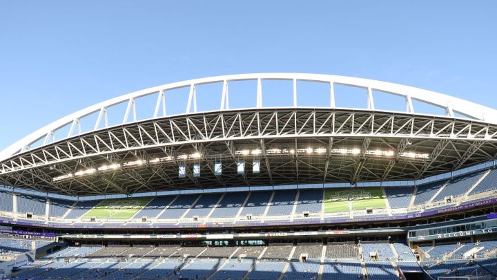 Vista panorámica del Lumen Field previo a partido entre Seattle Sounders y LA Galaxy.