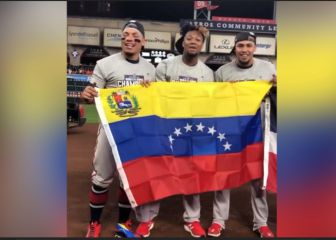 ¡Fiesta latina! en la celebración de los Braves en la Serie Mundial