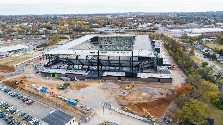 Construcción del nuevo estadio de Nashville SC se completará en abril de 2022