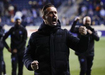 Ronny Deila festeja el título de New York City en ropa interior