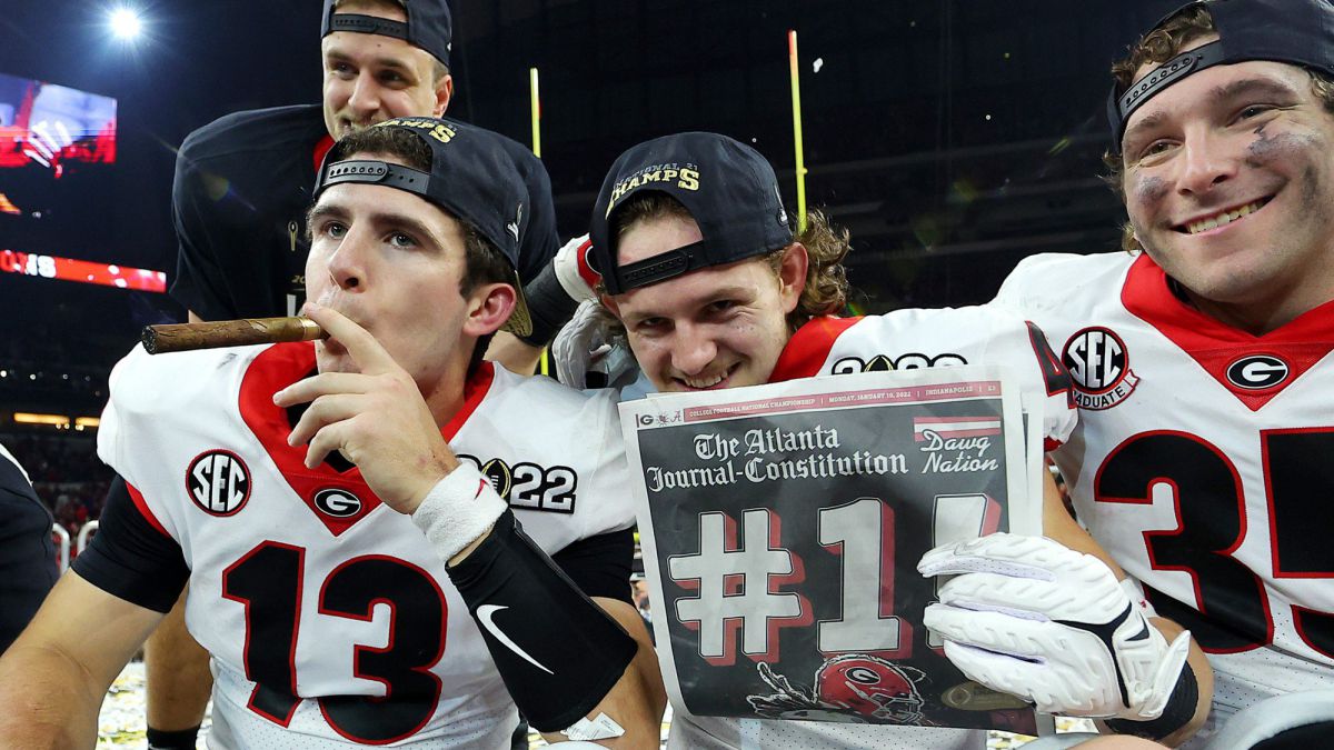 Stetson Bennet and Lewis Cine, the CFP Championship Players