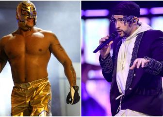 Rey Mysterio se quitó la máscara y se la regaló a Bad Bunny