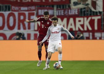 Así fue la asistencia de Aaronson ante el Bayern en Champions