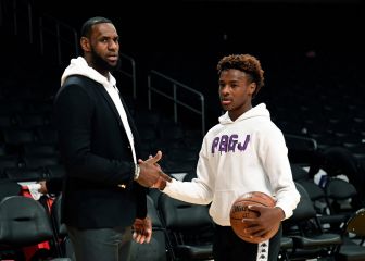 LeBron James y Bronny, reunión inminente