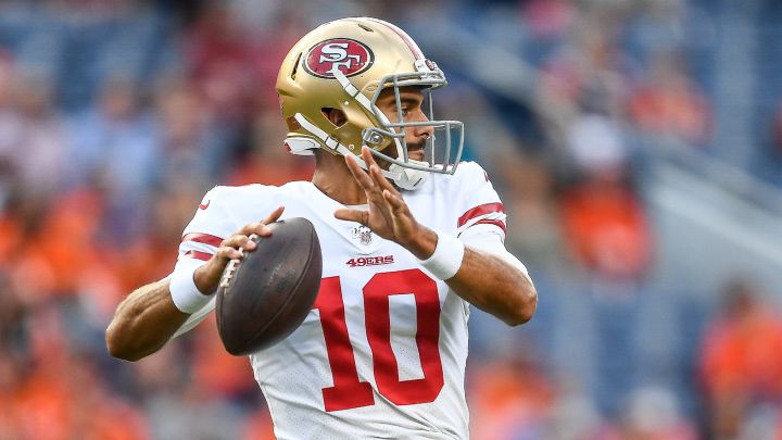 Jimmy Garoppolo with the 49ers