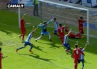 Así fue el polémico gol con el que empató el Deportivo