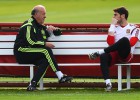 La charla de Del Bosque con Casillas en el entrenamiento
