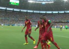 El divertido 'bailecito' de Ghana en el 1-2 a Alemania