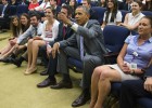 Así vivió Obama el partido de su selección ante Bélgica