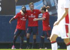 Remontada y festín goleador del Osasuna en el Sadar