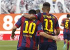 Messi y Neymar llevan al Barcelona a una nueva victoria