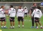 Último entrenamiento de la semana para el Real Madrid