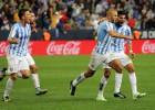 El Málaga sigue en racha y vence al Eibar en la Rosaleda