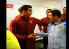 Así se saludaron Cristiano y Messi antes del amistoso