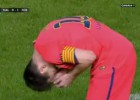 Botellazo a Messi en el festejo del gol y amarilla para el '10'