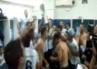 Así se festejó el título en el camarín de Racing