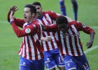El Sporting vence al Alcorcón y se afianza en la zona alta