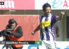 Hat-trick de Jonathan Pereira y 'manita' del Valladolid