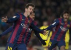 Messi mantiene al Barcelona en la carrera de la Liga