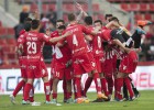El Girona gana al Valladolid y se mete arriba de la tabla