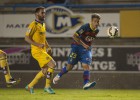 El Alcorcón terminó con 10 en el empate con el Llagostera