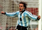 Batistuta, uno de los grandes nueves argentinos históricos