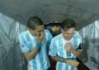 Di María y Messi se burlaron del Tata Martino en el túnel