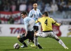 ¡Qué regate de Messi para volver loco a Santiago Arias!