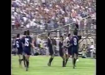 Zambrano y el gol del primer triunfo de la U en el Monumental