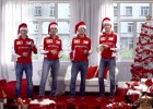 La 'gamberrada' de Raikkonen en el villancico de Ferrari