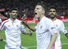 Dos goles de Gameiro colocan al Sevilla en puestos europeos