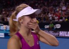 Entertaining slip of the tongue from Gavrilova over fight back