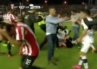 La brutal pelea entre jugadores de Estudiantes y Gimnasia