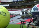 Jugadores de América y Houston conviven en el Azteca