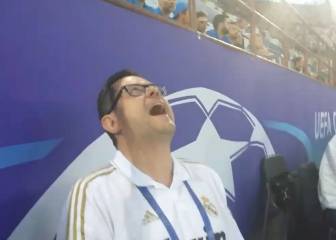 Madrid's biggest fan goes wild as Ramos scores for Madrid