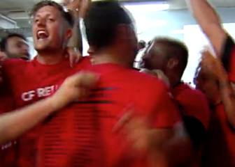El Reus celebró por todo lo alto el ascenso a Segunda División