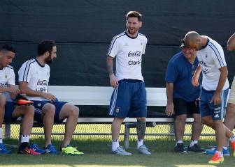 Messi ya trabaja con el resto de la selección argentina