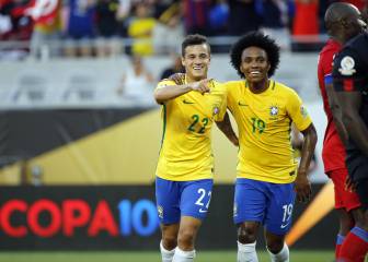 Coutinho devuelve la sonrisa a una Brasil que aplasta a Haití