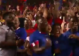 Los fans de Haití se volvieron locos con su gol... ¡Pese a ir 5-1!
