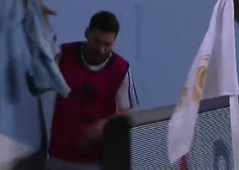 De locos lo de Messi: la grada estalló sólo con verle calentar