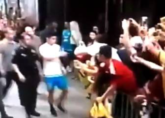 James se salta la seguridad para hacer felices a sus fans