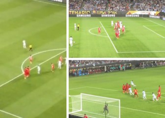 El espectacular gol de falta de Messi desde varios ángulos