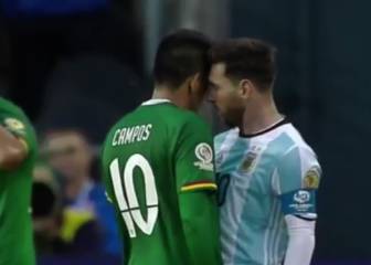 Messi se cansó de las patadas: así se encaró con Campos